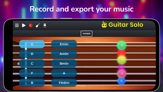 اسکرین شات 5 بازی Guitar Solo: chords scales Fx