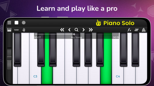 اسکرین شات 1 بازی Piano Solo HD