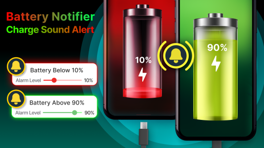 اسکرین شات 1 برنامه Battery Charge Sound Alert