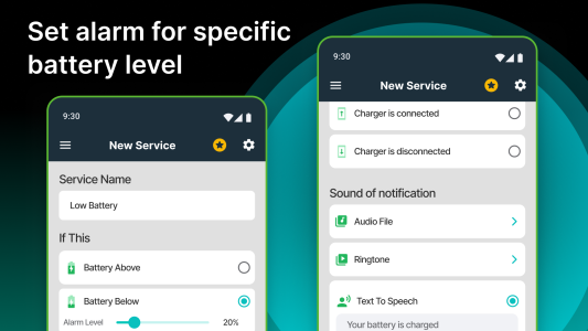 اسکرین شات 8 برنامه Battery Charge Sound Alert