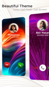 اسکرین شات برنامه Color Call Screen, Call Themes, Photo Phone Dialer 3