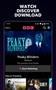 اسکرین شات برنامه BBC iPlayer 1