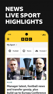 اسکرین شات برنامه BBC Sport - News & Live Scores 1