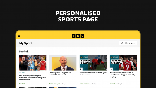 اسکرین شات برنامه BBC Sport - News & Live Scores 6