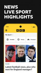 اسکرین شات برنامه BBC Sport - News & Live Scores 1