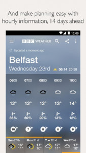 اسکرین شات برنامه BBC Weather 5