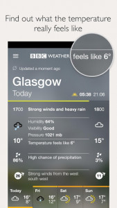 اسکرین شات برنامه BBC Weather 3