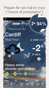 اسکرین شات برنامه BBC Weather 4
