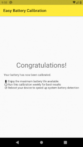 اسکرین شات برنامه Easy Battery Calibration 5