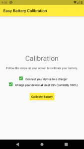 اسکرین شات برنامه Easy Battery Calibration 4