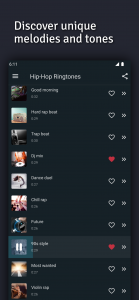 اسکرین شات برنامه Hip-Hop Ringtones 2