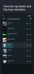 اسکرین شات 4 برنامه Hip-Hop Ringtones