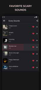 اسکرین شات 4 برنامه Scary horror sounds
