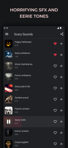 اسکرین شات 2 برنامه Scary horror sounds