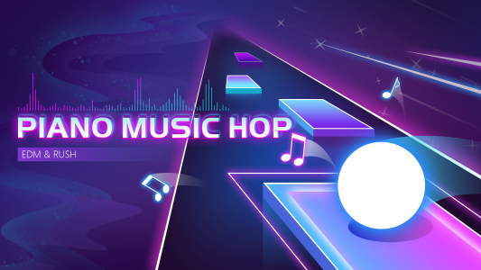 اسکرین شات 1 بازی Piano Music Hop: EDM Rush!