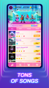 اسکرین شات 1 بازی Piano Fire 2: Slide Challenge