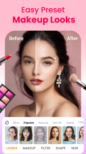 اسکرین شات 2 برنامه Makeup Camera & Selfie Editor