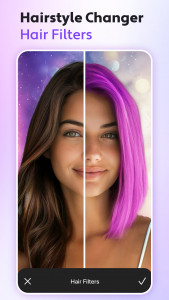 اسکرین شات 1 برنامه Hair Editor, Hair Cut Filter