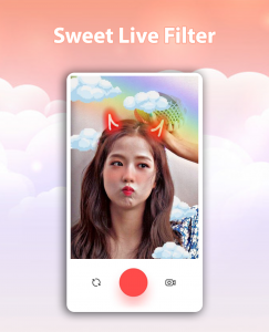 اسکرین شات برنامه Sweet Live Filter Face Camera 5