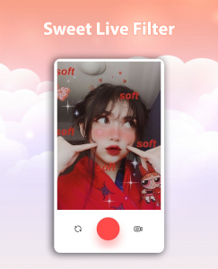 اسکرین شات برنامه Sweet Live Filter Face Camera 1