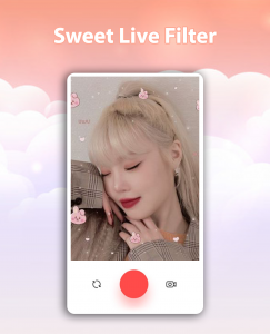 اسکرین شات برنامه Sweet Live Filter Face Camera 8