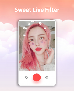 اسکرین شات برنامه Sweet Live Filter Face Camera 4