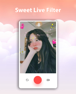 اسکرین شات 2 برنامه Sweet Live Filter Face Camera