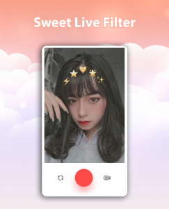 اسکرین شات برنامه Sweet Live Filter Face Camera 3