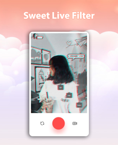 اسکرین شات 6 برنامه Sweet Live Filter Face Camera