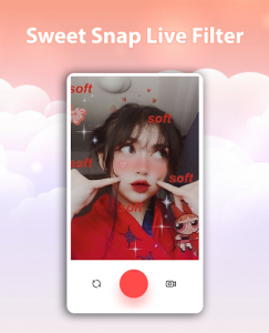 اسکرین شات برنامه Sweet Snap Live Filter - Snap Cat Face Camera 1