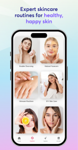 اسکرین شات 2 برنامه Skincare and Face Care Routine