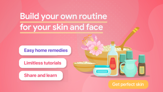 اسکرین شات 2 برنامه Skincare and Face Care Routine