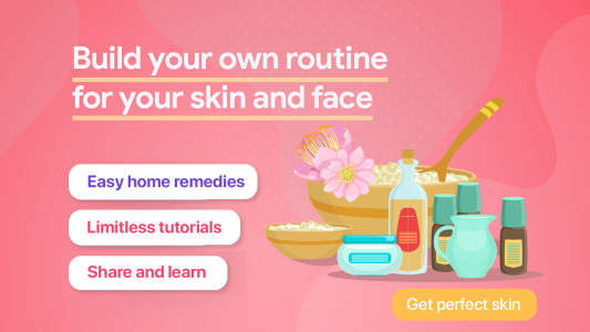 اسکرین شات 2 برنامه Skincare and Face Care Routine