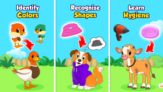 اسکرین شات 1 بازی Farm animal games for kids 2-5