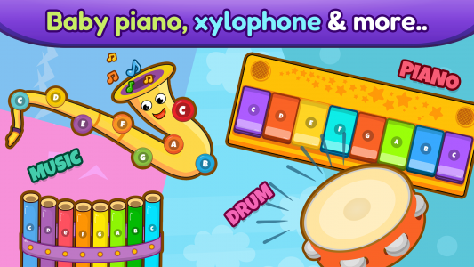 اسکرین شات 8 برنامه Baby Piano, Drums, Xylo & more