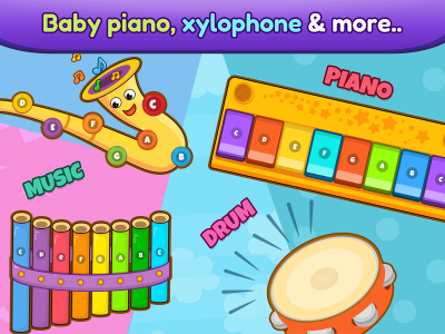 اسکرین شات برنامه Baby piano, drums, xylophone.. 4
