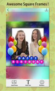 اسکرین شات برنامه Birthday - Photo Frames,Greetings,cake with name 8