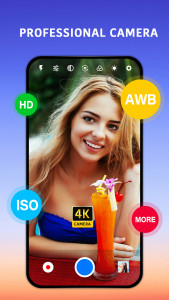 اسکرین شات 1 برنامه Professional HD Camera
