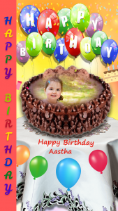 اسکرین شات برنامه Name Photo On Birthday Cake 2