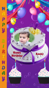 اسکرین شات برنامه Name Photo On Birthday Cake 5