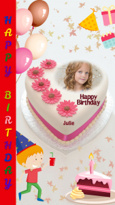 اسکرین شات برنامه Name Photo On Birthday Cake 4