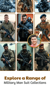 اسکرین شات 5 برنامه Military Man Photo Editor