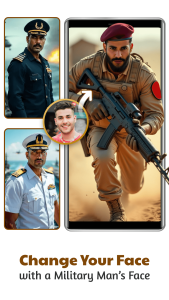اسکرین شات 3 برنامه Military Man Photo Editor