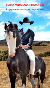 اسکرین شات برنامه Horse With Man Photo Suit 3