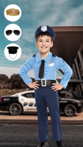 اسکرین شات 7 برنامه Kids Police Suit Photo Editor