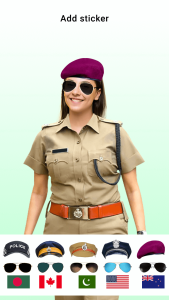 اسکرین شات 5 برنامه Police Suit Photo Editor