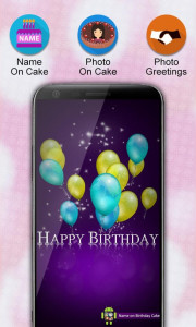 اسکرین شات برنامه Name On Birthday Cake & Photo 4