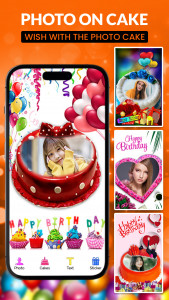 اسکرین شات برنامه Birthday Video  Maker - Cake 4