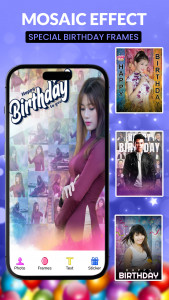 اسکرین شات برنامه Birthday Video  Maker - Cake 8