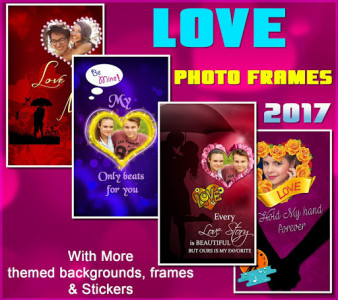 اسکرین شات برنامه love photo greetings: love Romantic photo frames 6
